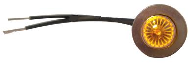 120v Round Amber Indicator Light